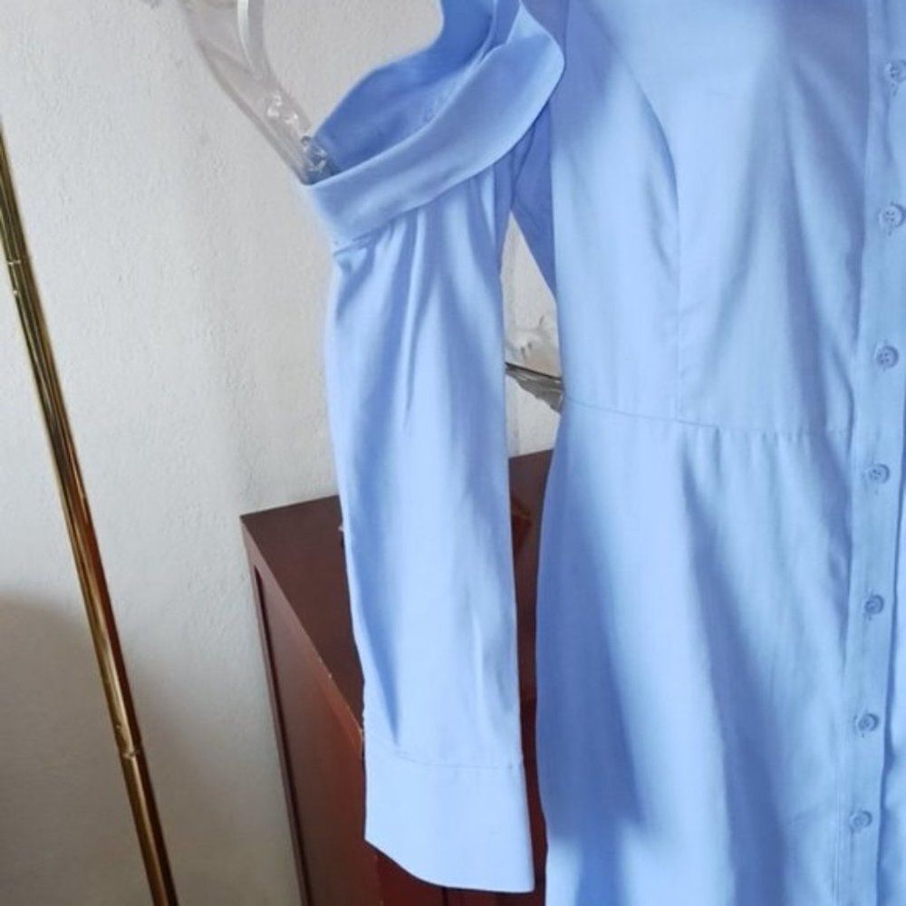 BCBGMAXAZRIA MID BLUE Women's DRESS SIZE S - Picture 8 of 11